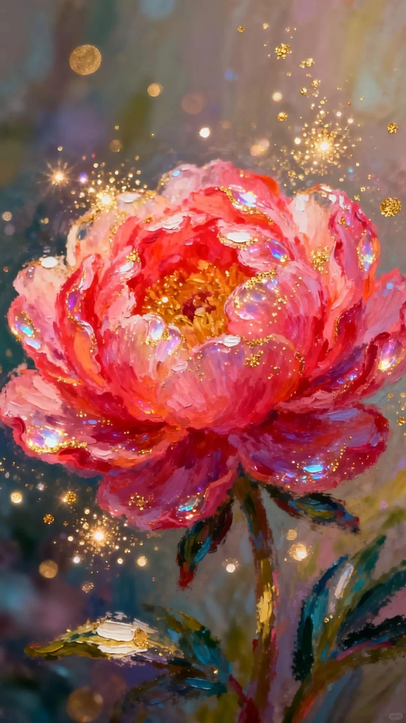 Phong cách tối giản với avatar hoa mẫu đơn đơn giản thanh lịch