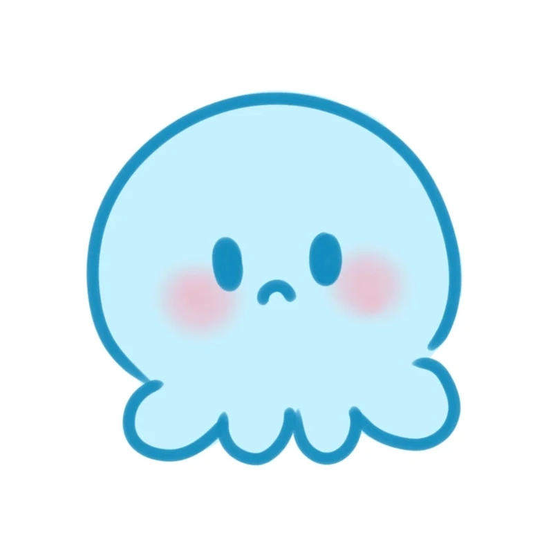 Bộ chibi bạch tuộc biển đáng yêu và sinh động