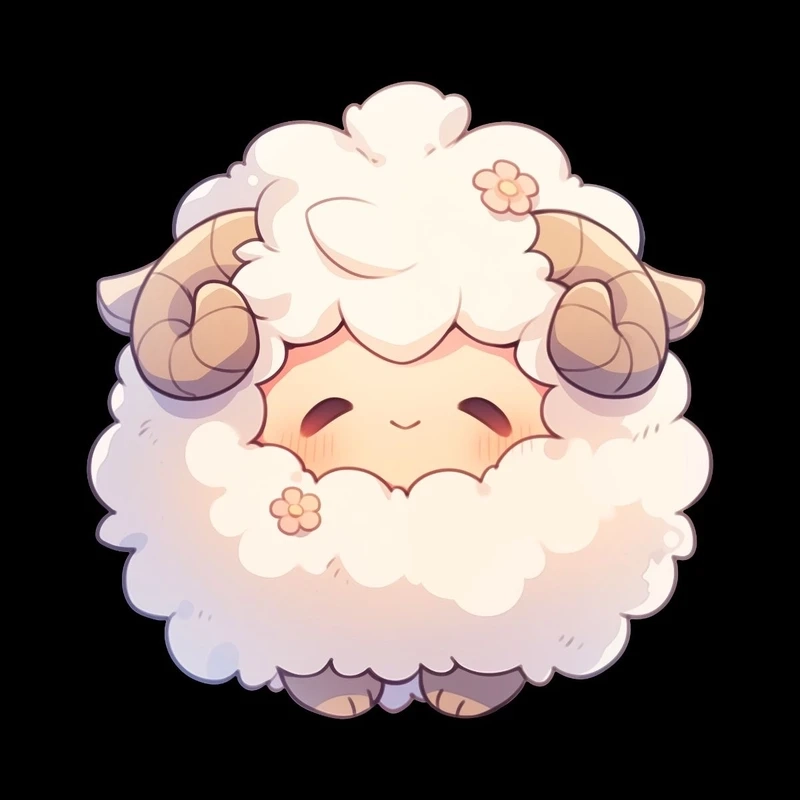 Bộ chibi cừu mini nhỏ xinh cực đáng yêu