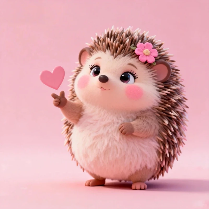 Tải ngay hình nền chibi nhím cực cute cho điện thoại