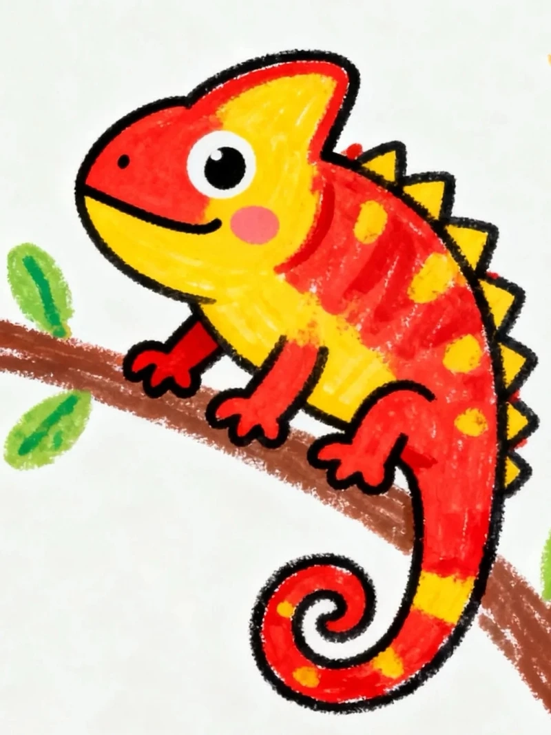 Phong cách chibi tắc kè phong cách kawaii cực đáng yêu