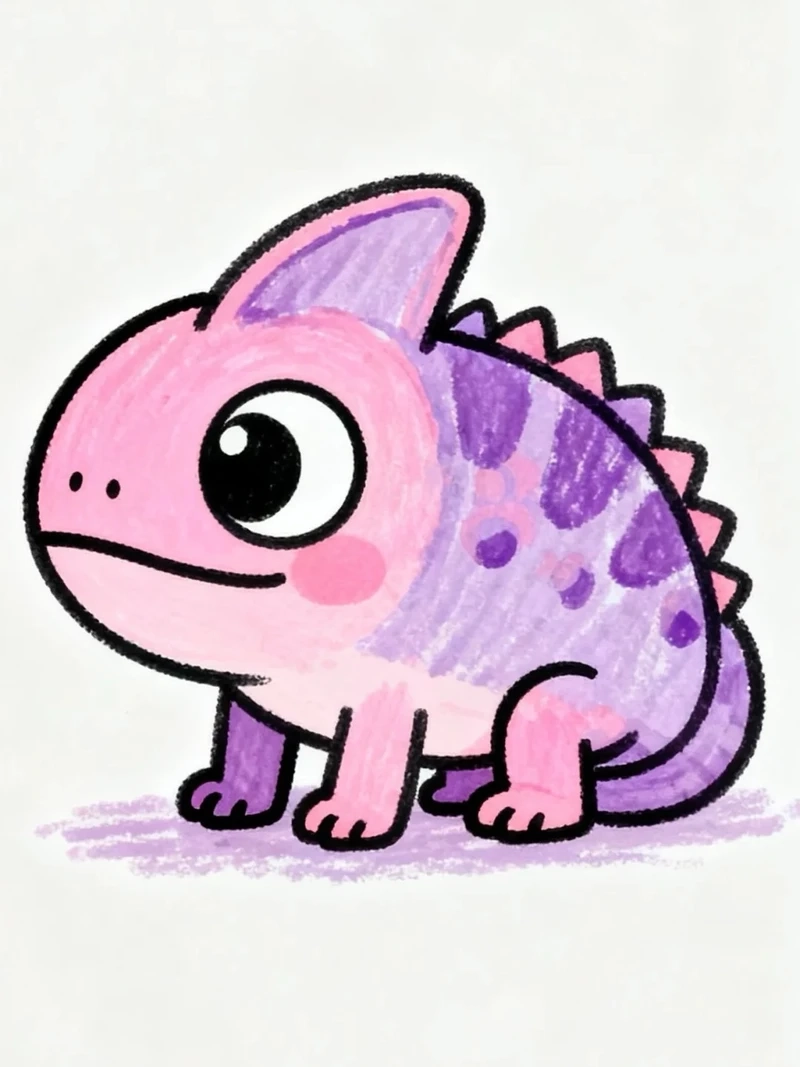 Tuyển tập chibi tắc kè hoạt hình cute cực ngộ nghĩnh