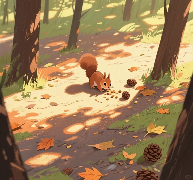 Bộ chibi sóc hoạt hình dễ thương cực nổi bật