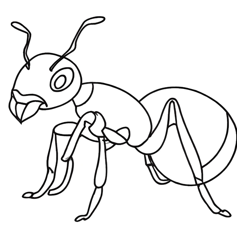Những mẫu tranh tô màu kiến dễ thương khiến bé thích thú