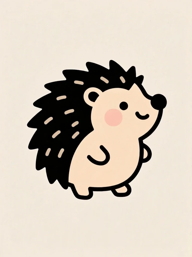 Bộ hình nhím chibi cute cực đáng yêu cho ảnh đại diện