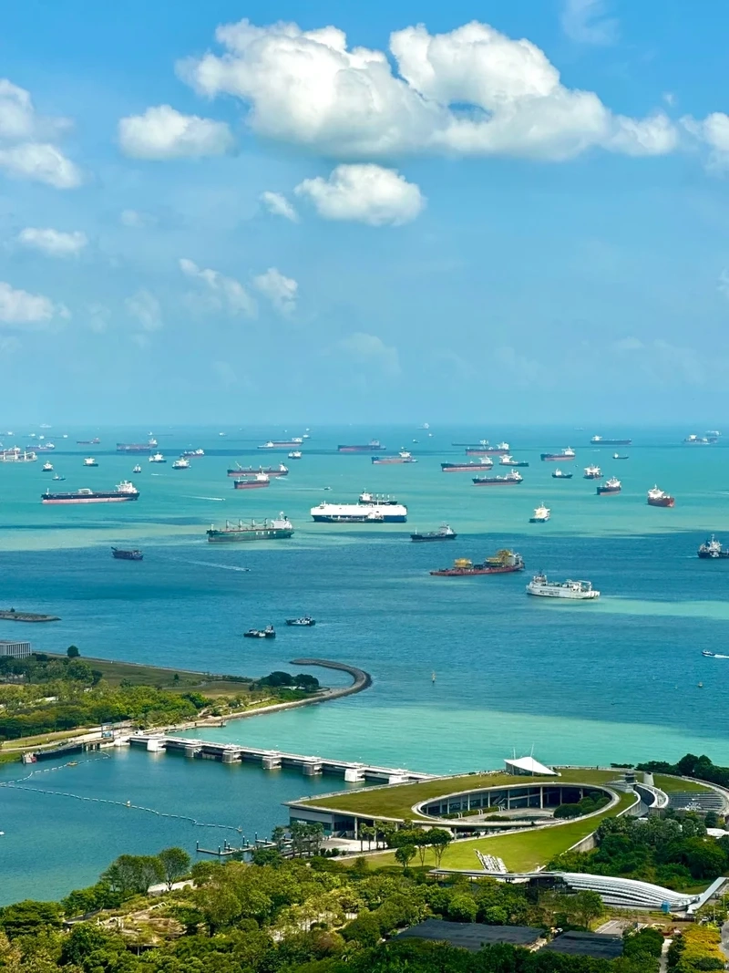 Khung hình thơ mộng của phong cảnh Singapore vịnh Marina cực cuốn hút