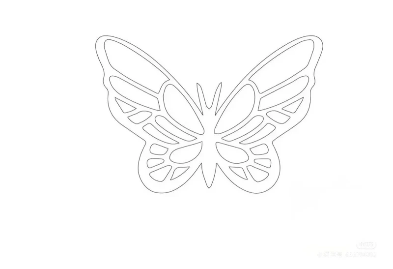 Bé mới học vẽ sẽ thích tranh tô màu bướm đơn giản cho bé