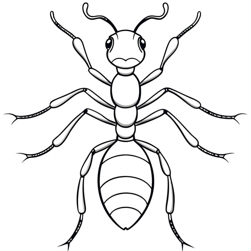 Tuyển tập tranh tô màu kiến hoạt hình dễ thương cho trẻ