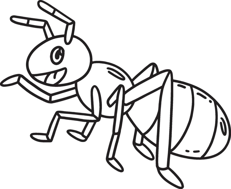 Tải nhanh tranh tô màu kiến dễ in cho bé học tại nhà