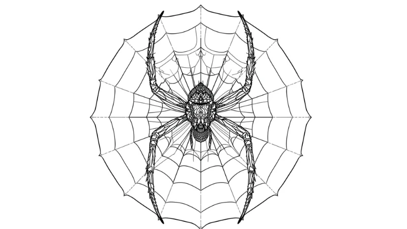 Những mẫu tranh tô màu nhện ngộ nghĩnh cực vui nhộn