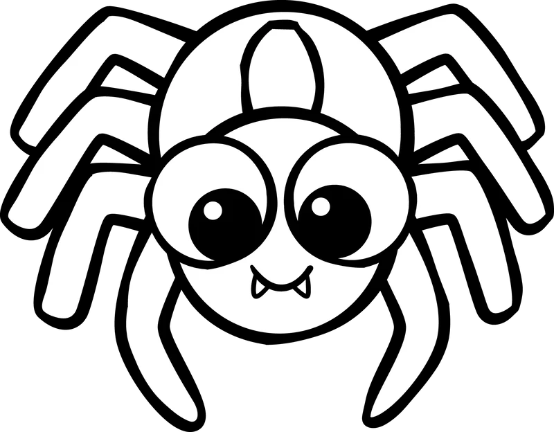 Tuyển tập tranh vẽ nhện tô màu cực đáng yêu cho bé